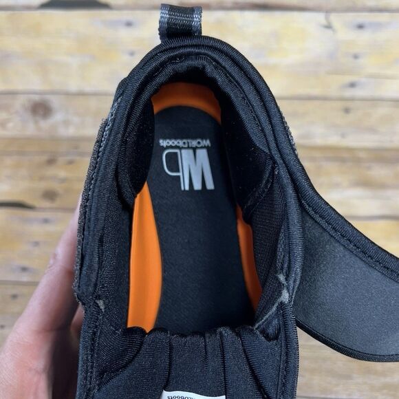 WB Moccasin Boots Size Mens 6 / Womens 7Lees Black Knit Style Synthetic Mesh - Picture 14 of 16